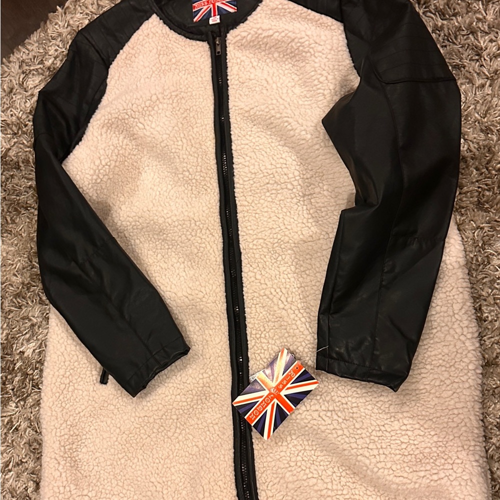 Miss London Cream and Black Jacket
